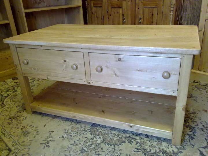 oak top coffee table with drawers living room