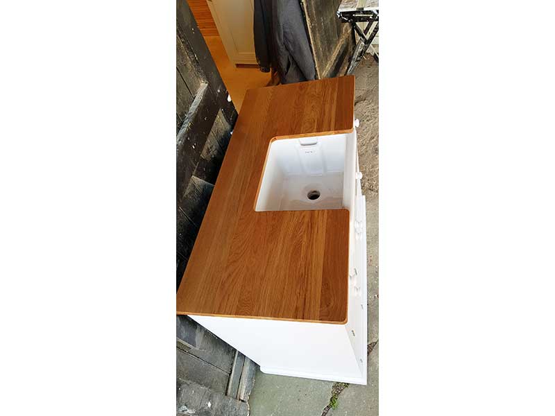 Oak-worktop-sink-unit Kent